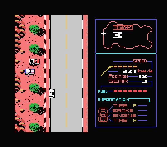 F-1 Spirit - The Way To Formula-1 screenshot 1 for MSX